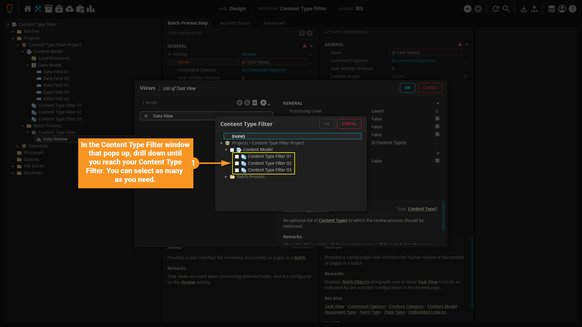Content Type Filter (Property) - Grooper Wiki